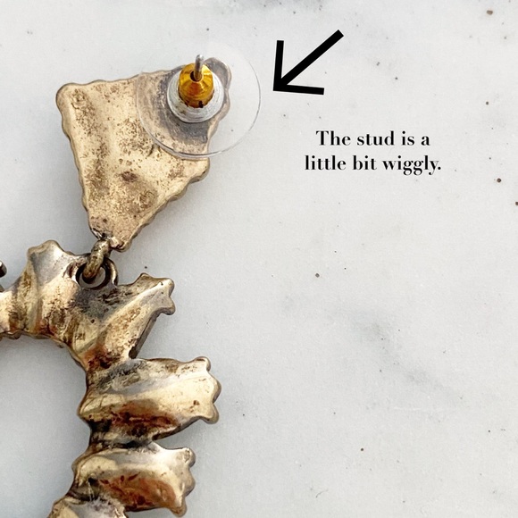 🆑 "Irina" Earrings || Blue & Clear Crystal - Picture 8 of 13